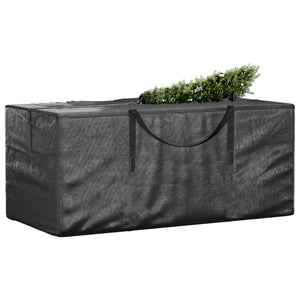 vidaXL Christmas Tree Storage Bag Black 150x75x75 cm Polyethylene