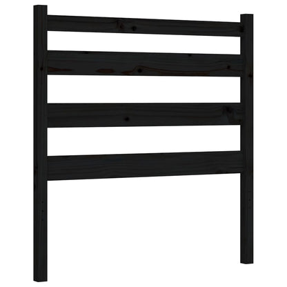 vidaXL Bed Frame without Mattress Black Small Single Solid Wood Pine