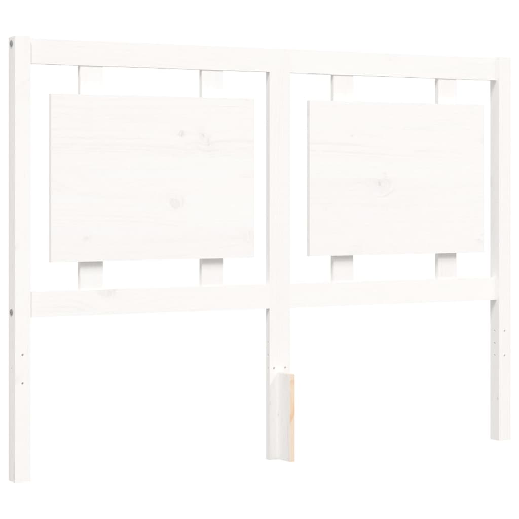 vidaXL Bed Frame without Mattress White 120x200 cm Solid Wood Pine