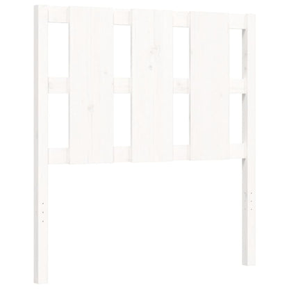 vidaXL Bed Frame without Mattress White 90x190 cm Single Solid Wood Pine