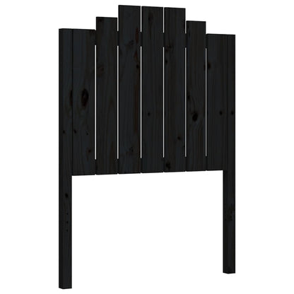 vidaXL Bed Frame without Mattress Black Small Single Solid Wood Pine