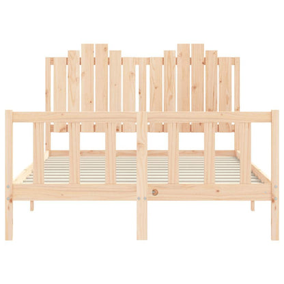 vidaXL Bed Frame without Mattress 140x200 cm Solid Wood Pine