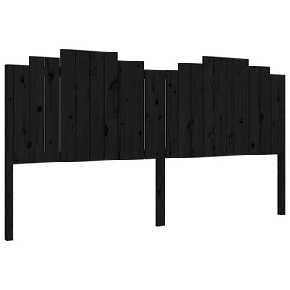 vidaXL Bed Frame without Mattress Black 200x200 cm Solid Wood Pine