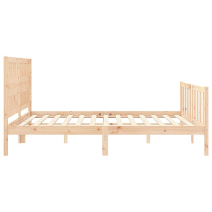 vidaXL Bed Frame without Mattress Super King Size Solid Wood Pine