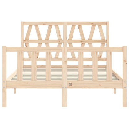 vidaXL Bed Frame without Mattress 140x200 cm Solid Wood Pine