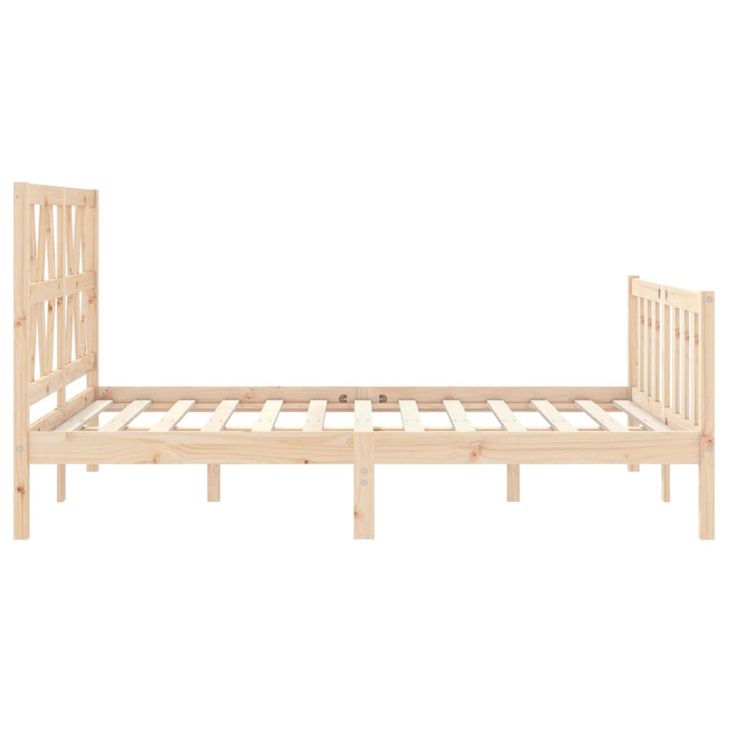 vidaXL Bed Frame without Mattress 140x200 cm Solid Wood Pine