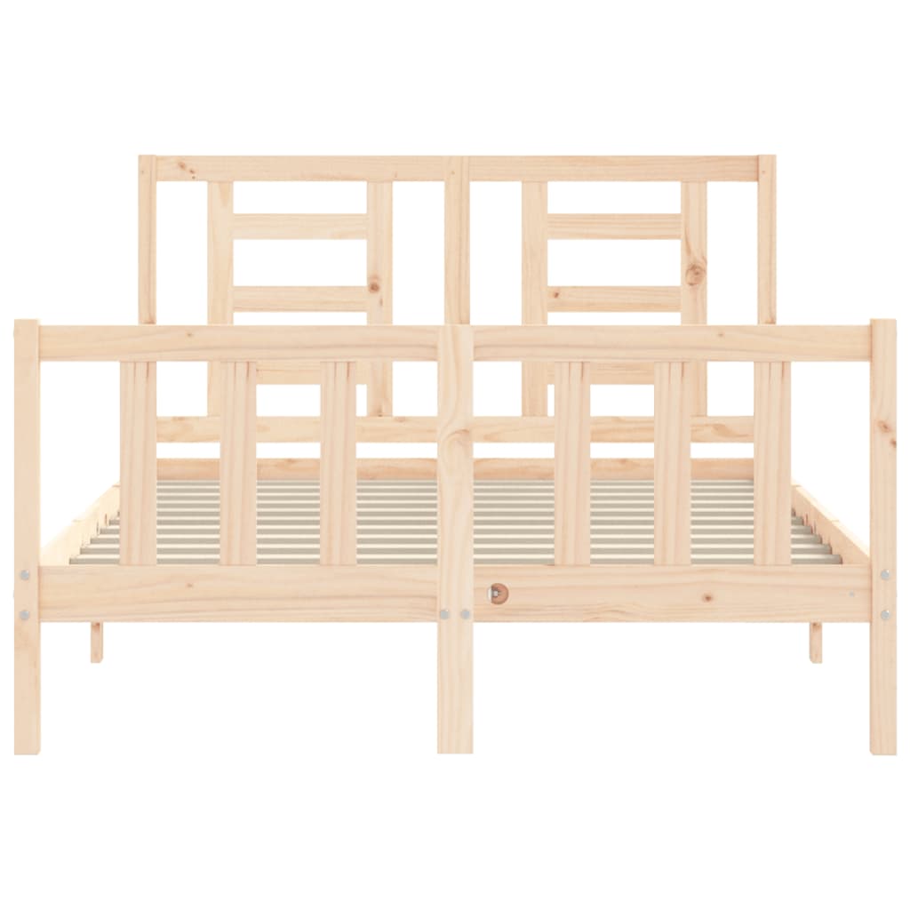 vidaXL Bed Frame without Mattress 140x200 cm Solid Wood Pine