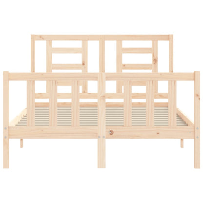 vidaXL Bed Frame without Mattress 140x200 cm Solid Wood Pine