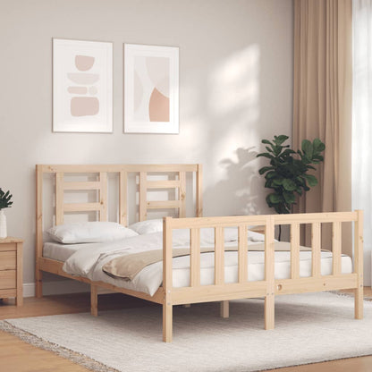 vidaXL Bed Frame without Mattress 140x200 cm Solid Wood Pine