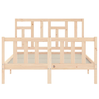 vidaXL Bed Frame without Mattress 140x200 cm Solid Wood Pine