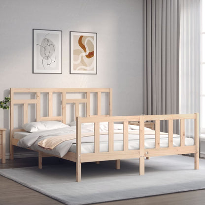 vidaXL Bed Frame without Mattress 160x200 cm Solid Wood Pine
