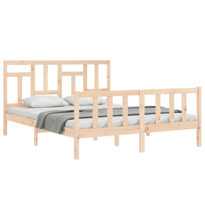 vidaXL Bed Frame without Mattress 160x200 cm Solid Wood Pine