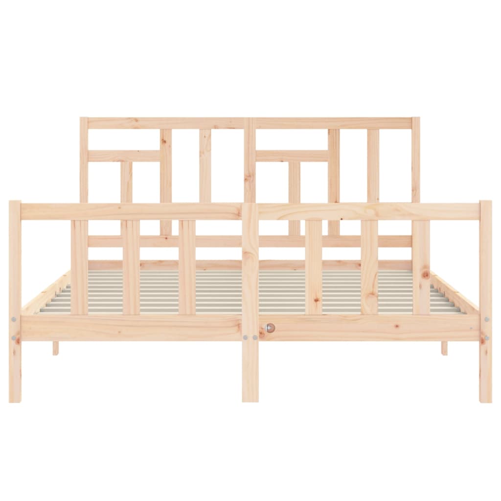 vidaXL Bed Frame without Mattress 160x200 cm Solid Wood Pine