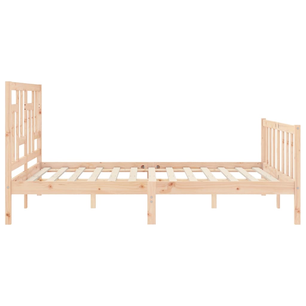 vidaXL Bed Frame without Mattress 160x200 cm Solid Wood Pine