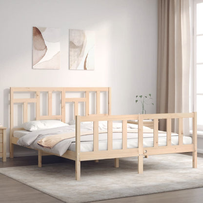vidaXL Bed Frame without Mattress 160x200 cm Solid Wood Pine