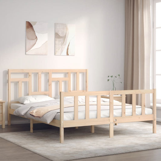 vidaXL Bed Frame without Mattress 160x200 cm Solid Wood Pine