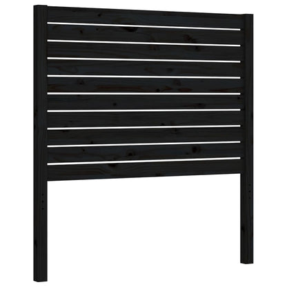 vidaXL Bed Frame without Mattress Black Small Single Solid Wood Pine