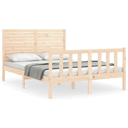 vidaXL Bed Frame without Mattress 140x200 cm Solid Wood Pine
