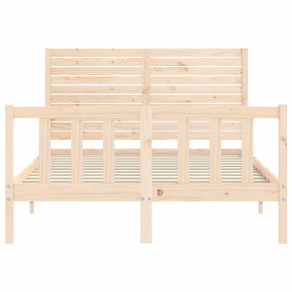 vidaXL Bed Frame without Mattress 140x200 cm Solid Wood Pine