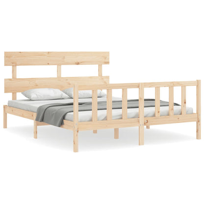 vidaXL Bed Frame without Mattress 160x200 cm Solid Wood Pine