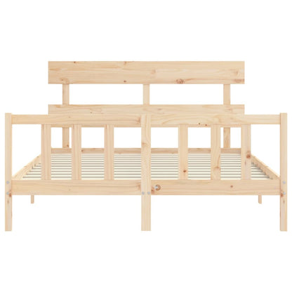 vidaXL Bed Frame without Mattress 160x200 cm Solid Wood Pine
