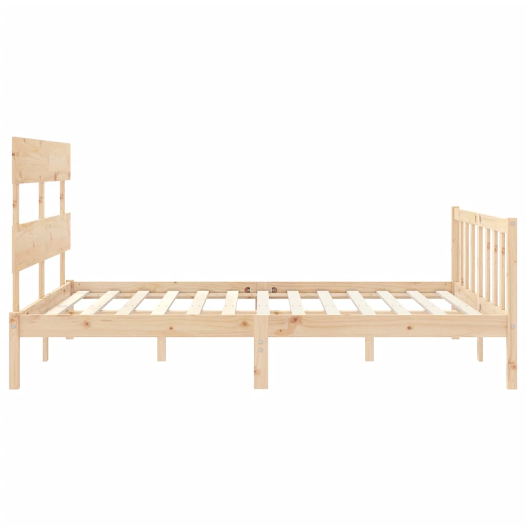 vidaXL Bed Frame without Mattress 160x200 cm Solid Wood Pine