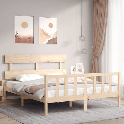 vidaXL Bed Frame without Mattress 160x200 cm Solid Wood Pine