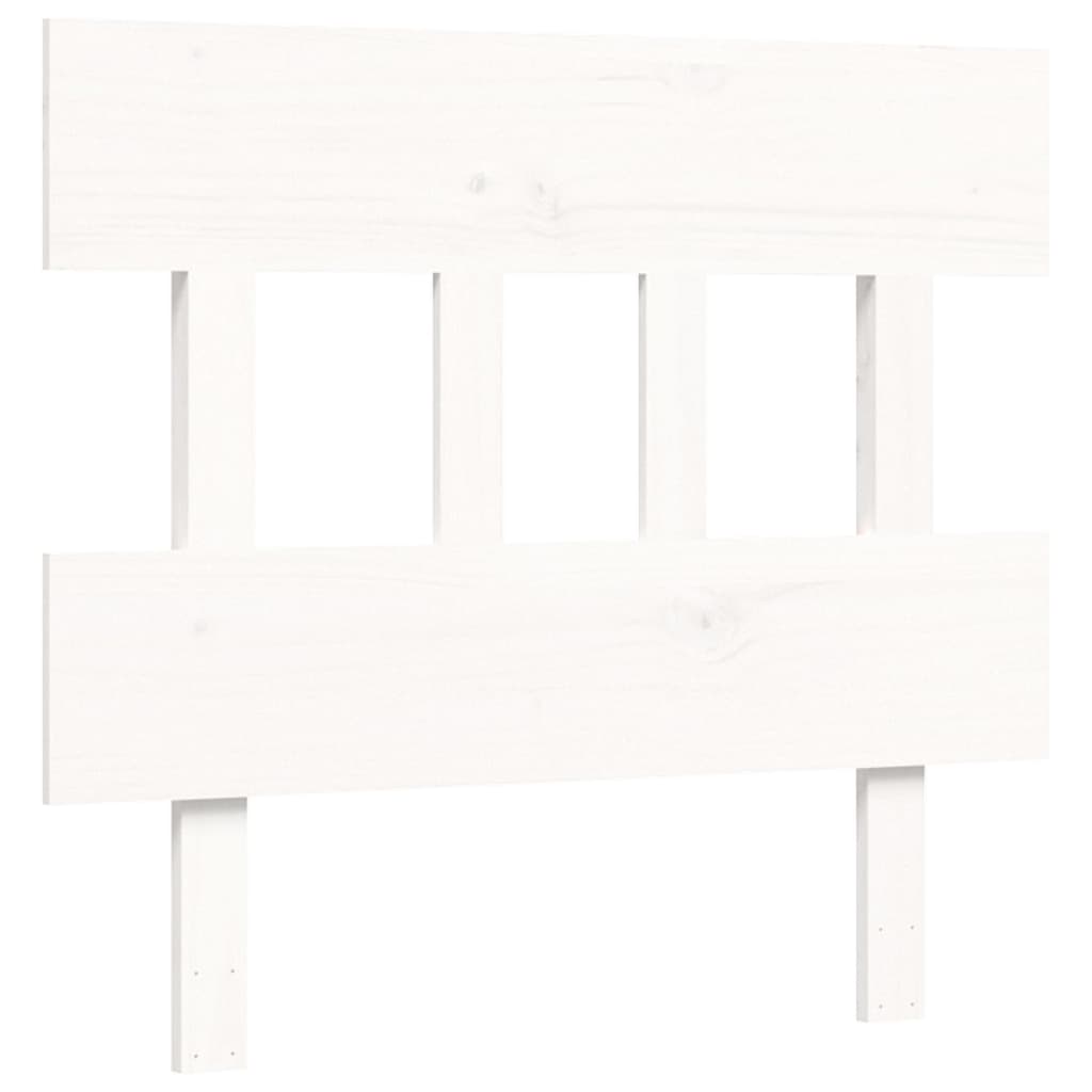 vidaXL Bed Frame without Mattress White 100x200 cm Solid Wood Pine