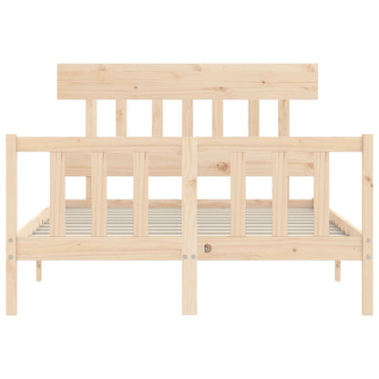 vidaXL Bed Frame without Mattress 140x200 cm Solid Wood Pine
