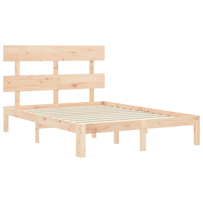 vidaXL Bed Frame without Mattress 140x190 cm Solid Wood Pine