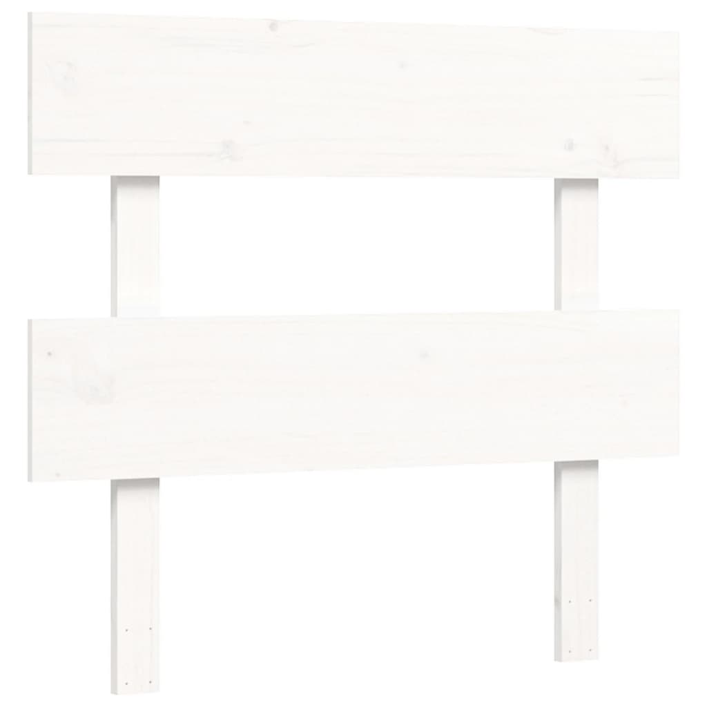 vidaXL Bed Frame without Mattress White 90x200 cm Solid Wood Pine