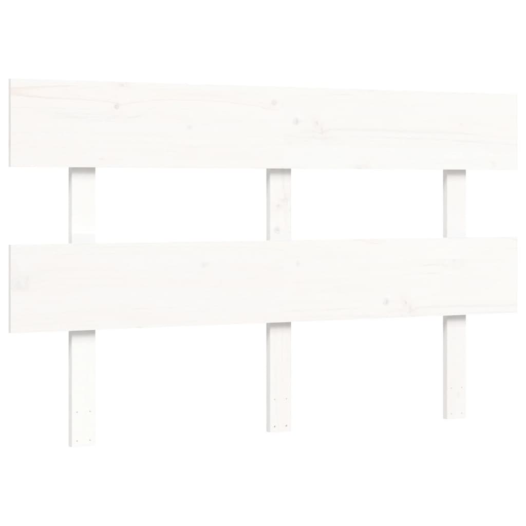 vidaXL Bed Frame without Mattress White 120x200 cm Solid Wood Pine