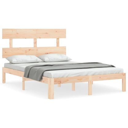 vidaXL Bed Frame without Mattress 140x200 cm Solid Wood Pine