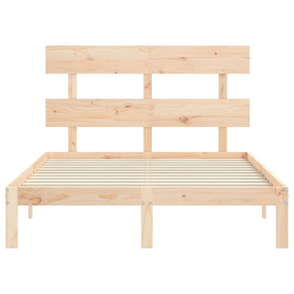 vidaXL Bed Frame without Mattress 140x200 cm Solid Wood Pine
