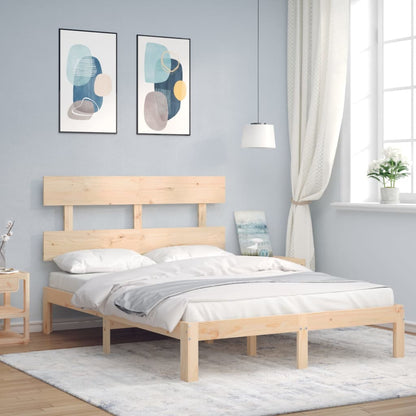 vidaXL Bed Frame without Mattress 140x200 cm Solid Wood Pine