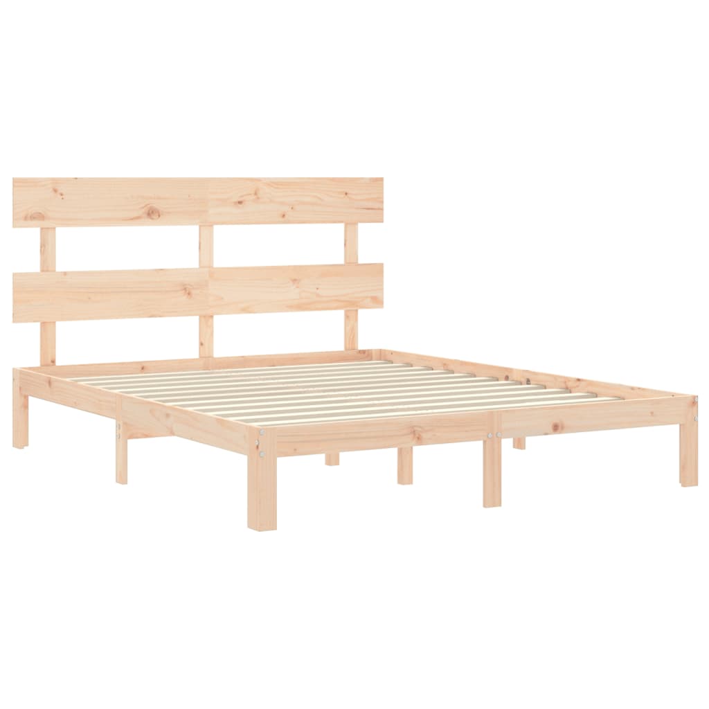 vidaXL Bed Frame without Mattress 160x200 cm Solid Wood Pine
