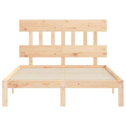 vidaXL Bed Frame without Mattress Small Double Solid Wood Pine