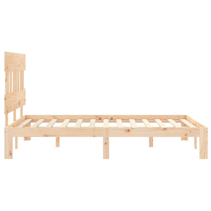 vidaXL Bed Frame without Mattress Small Double Solid Wood Pine