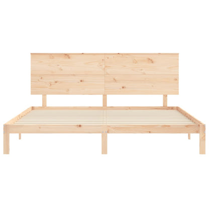 vidaXL Bed Frame without Mattress 200x200 cm Solid Wood Pine