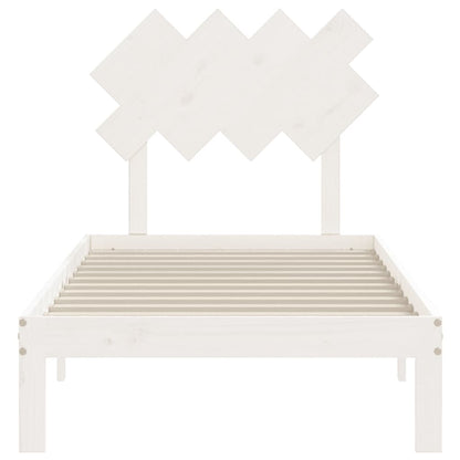 vidaXL Bed Frame without Mattress White 90x200 cm Solid Wood Pine