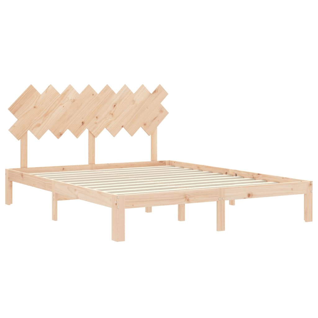vidaXL Bed Frame without Mattress 160x200 cm Solid Wood Pine