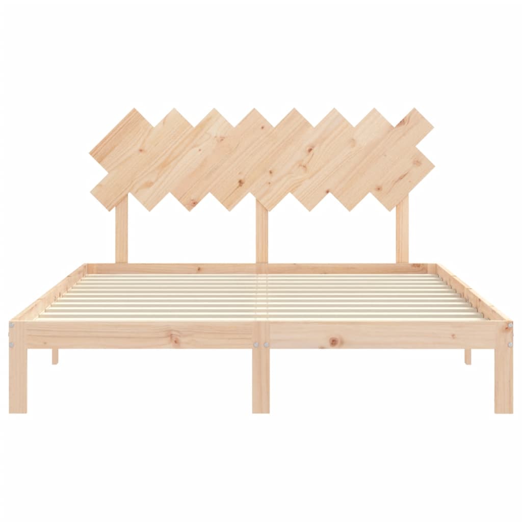 vidaXL Bed Frame without Mattress 160x200 cm Solid Wood Pine