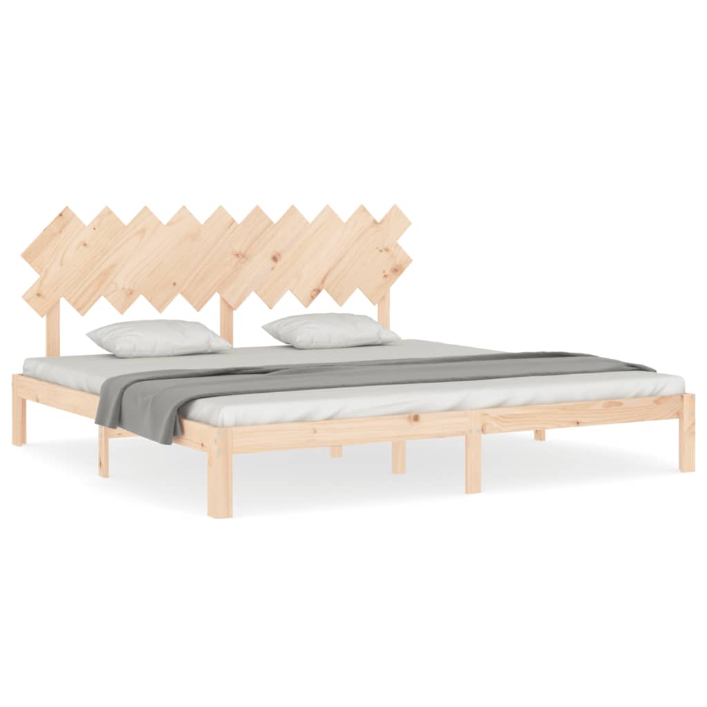 vidaXL Bed Frame without Mattress 200x200 cm Solid Wood Pine