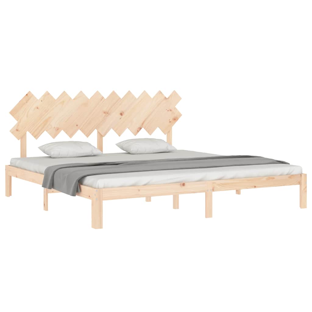 vidaXL Bed Frame without Mattress 200x200 cm Solid Wood Pine