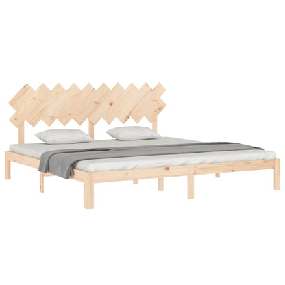 vidaXL Bed Frame without Mattress 200x200 cm Solid Wood Pine