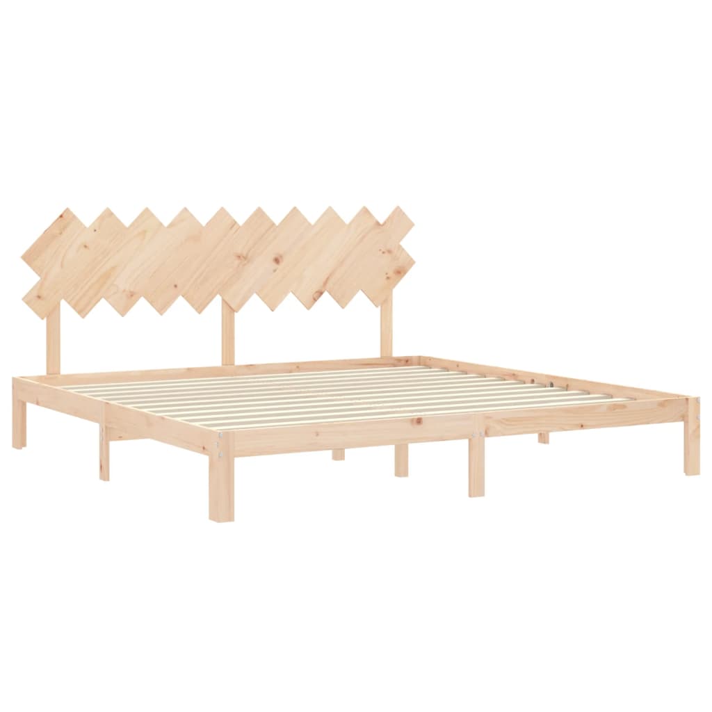vidaXL Bed Frame without Mattress 200x200 cm Solid Wood Pine