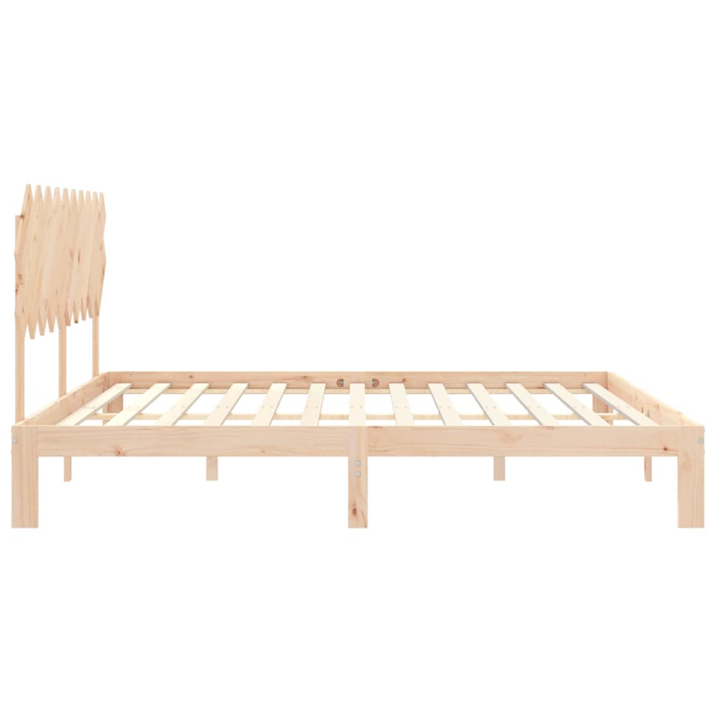 vidaXL Bed Frame without Mattress 200x200 cm Solid Wood Pine