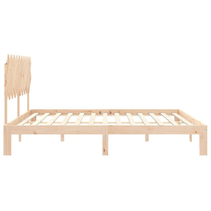 vidaXL Bed Frame without Mattress 200x200 cm Solid Wood Pine