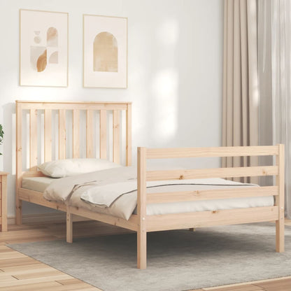 vidaXL Bed Frame without Mattress 100x200 cm Solid Wood