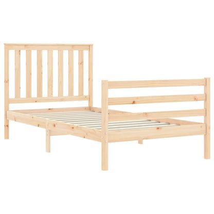 vidaXL Bed Frame without Mattress 100x200 cm Solid Wood